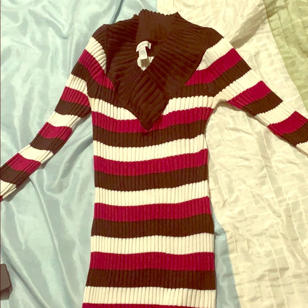 Long sleeve striped top